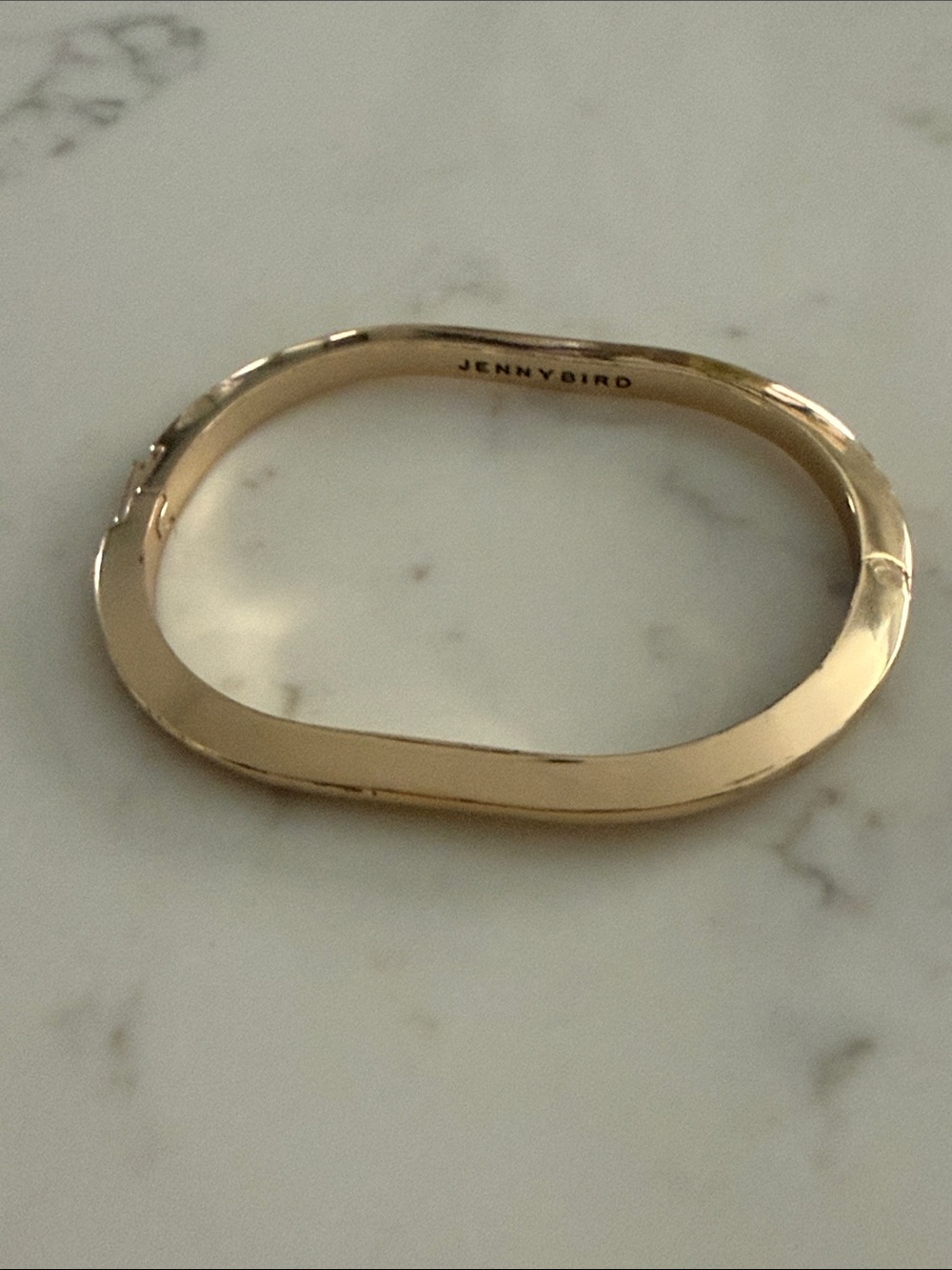 Jenny Bird Gold Sculpted Bangle Bracelet